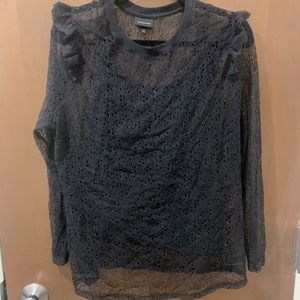 Who what wear black lace top